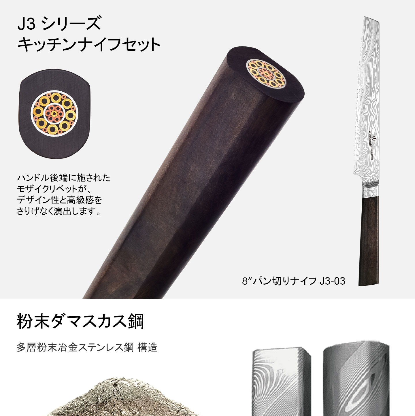 J3シリーズパン切りナイフ