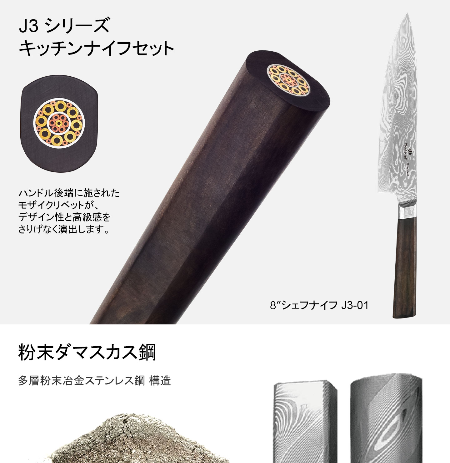 J3シリーズ シェフナイフ