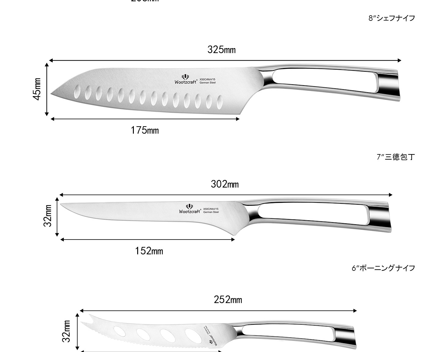 N1シリーズ包丁セット