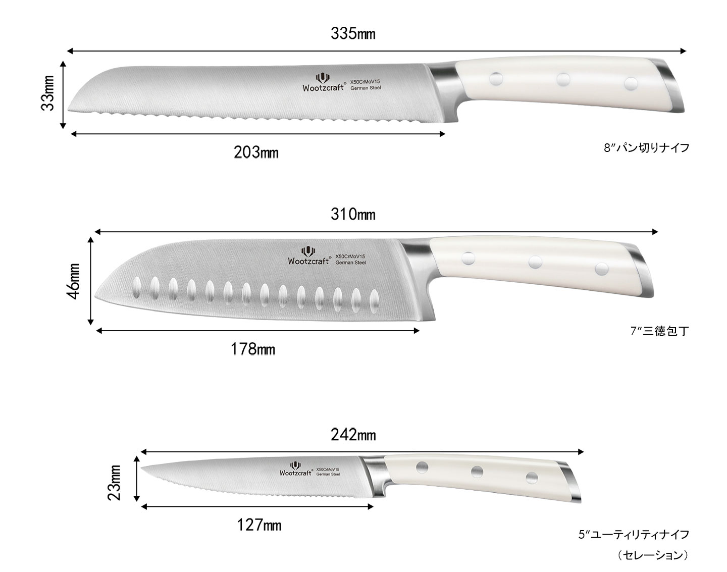 N4シリーズ包丁10点セット