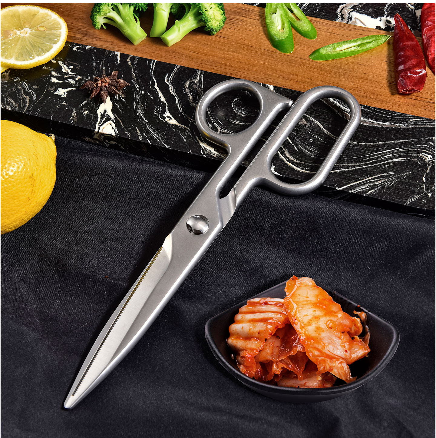 KS-11DLオールステンレスキッチンバサミ