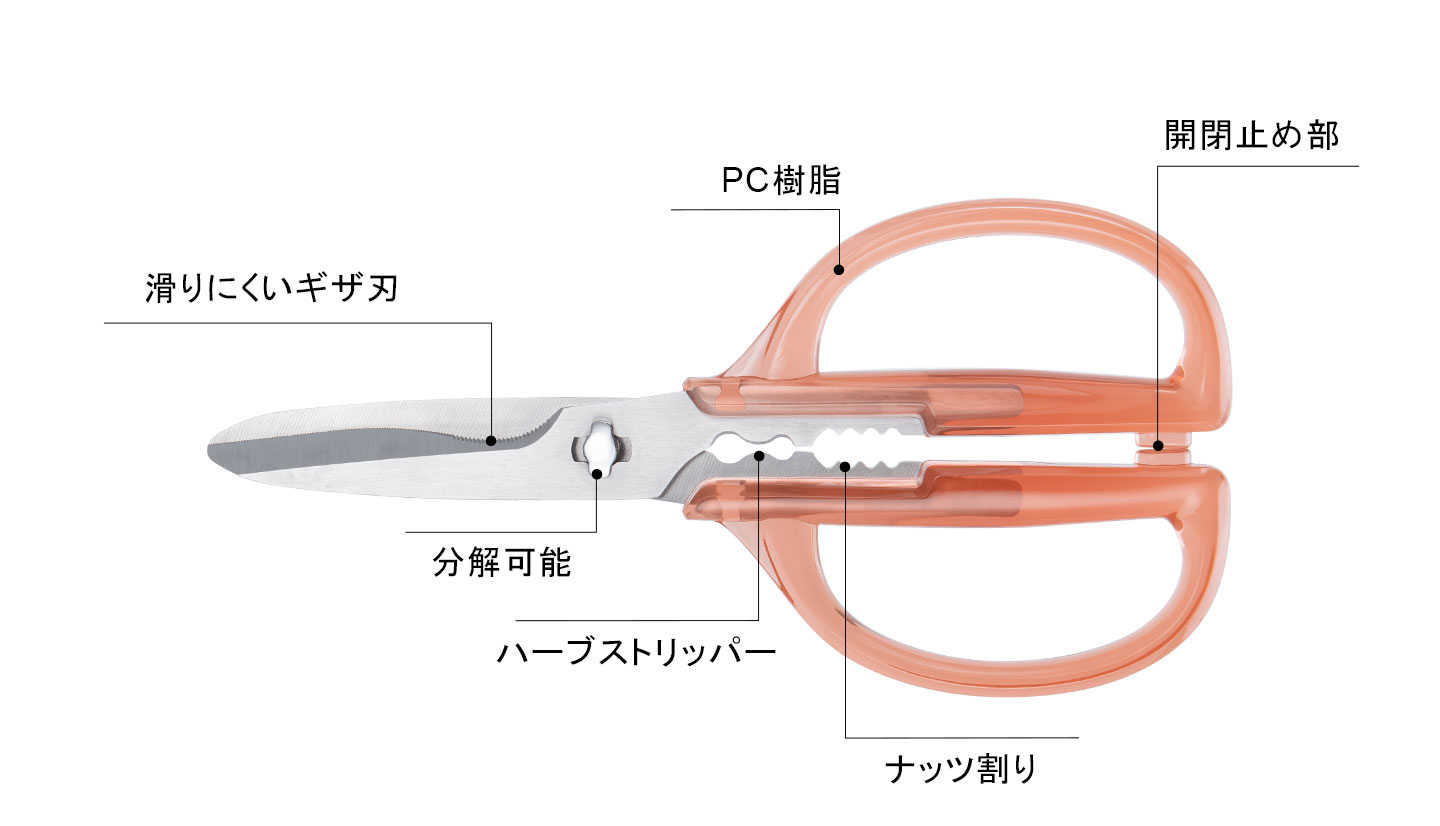 KS-14D分解可能キッチンバサミ