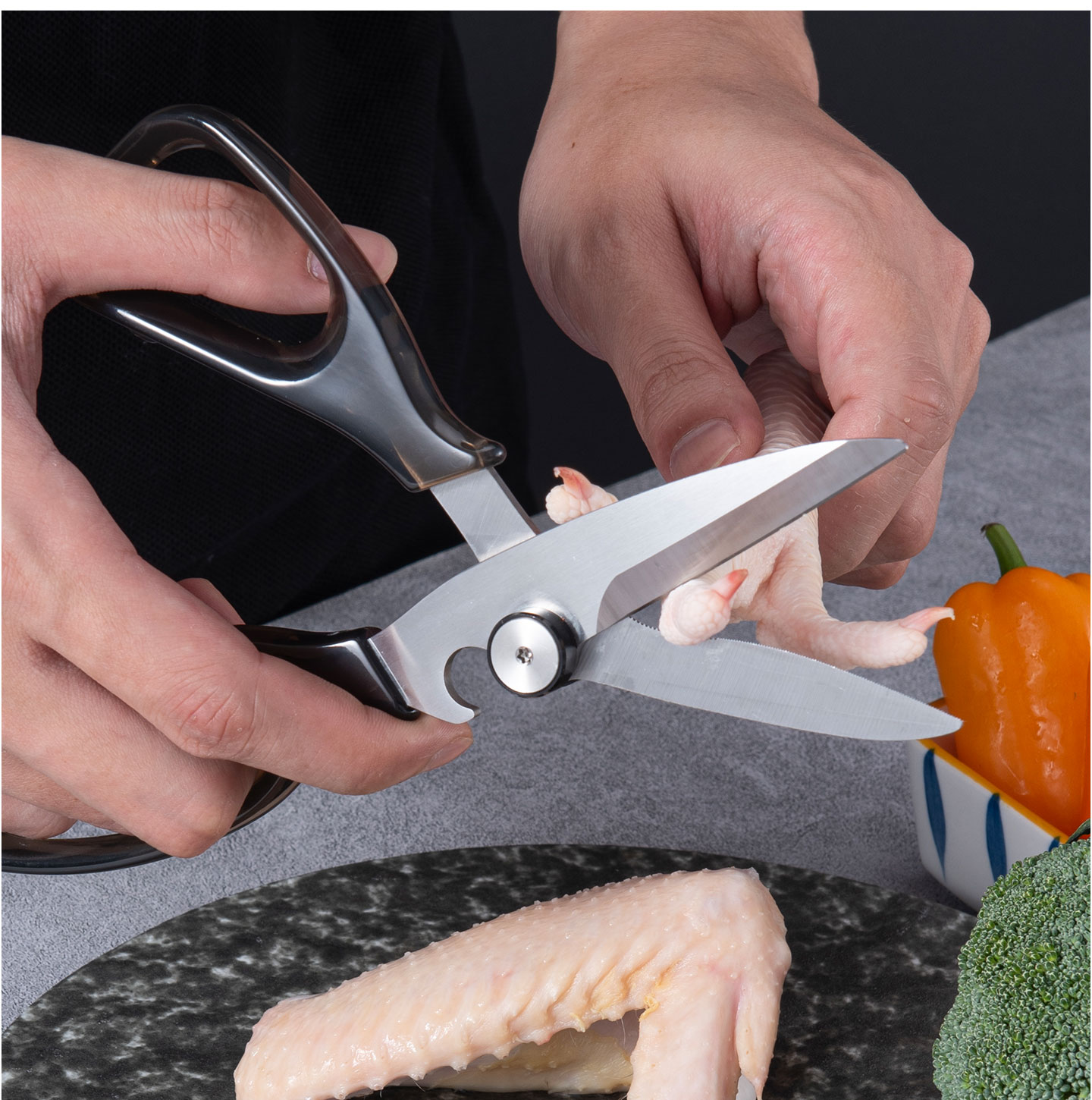 KS-09立てられるキッチンバサミ